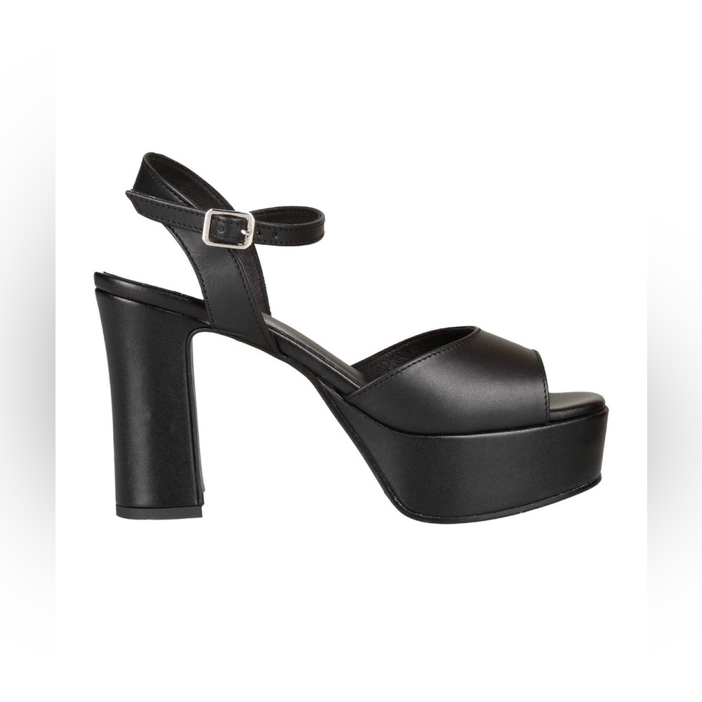 David Haron sandals platforms leather made in Italy 7.5-8 (37.5-8 it )  new